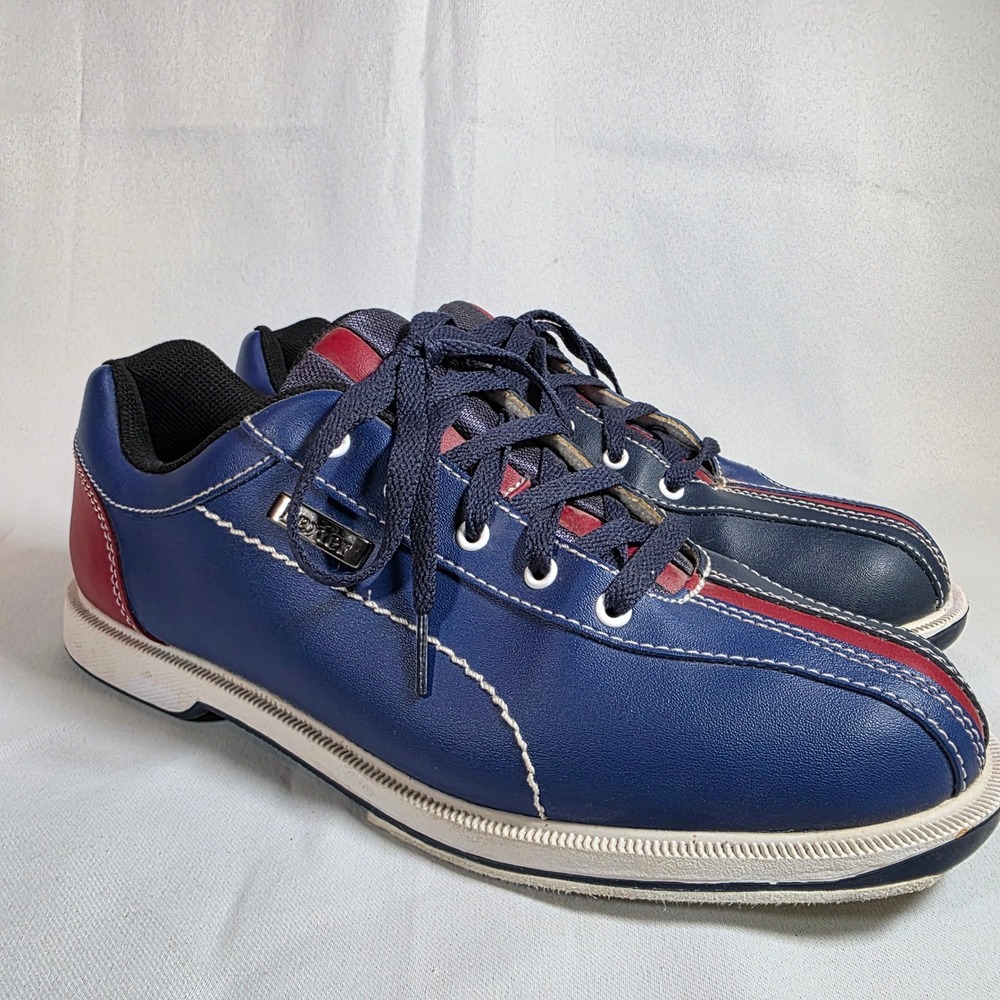 Dexter Slide-Rite Blue Red Mens 9.5 Bowling Shoes Sneakers Retro Athletic Sporty